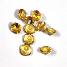 Citrine 8x8mm cushion facet 1.99 cts